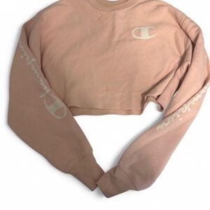 Champion Blush Pink Cropped Sweatshirt